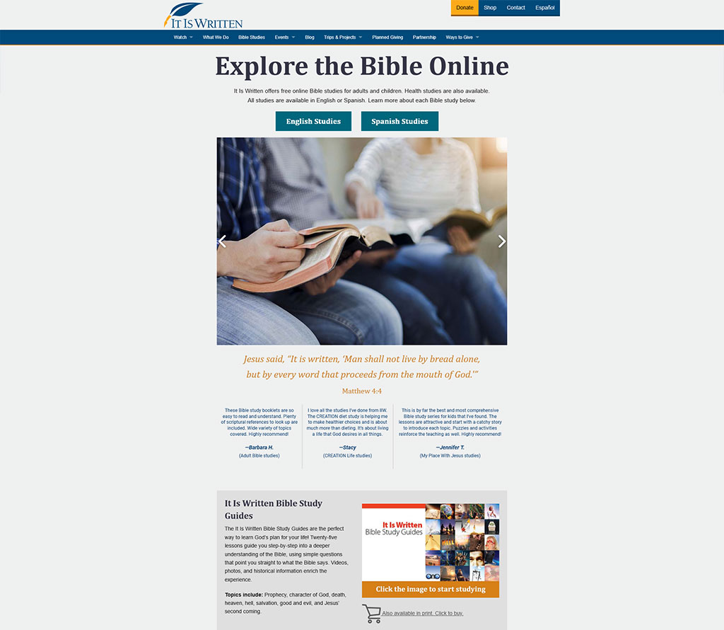 It Is Written Bible Study Guides